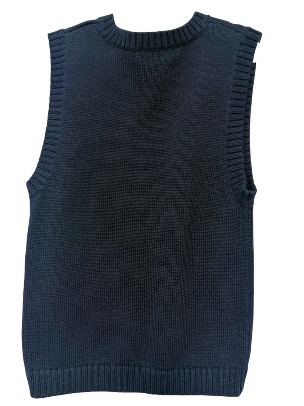 Best & Co by Susie Boys Sweater Vest Size 6Y Navy Blue Argyle Cotton Preppy NWT